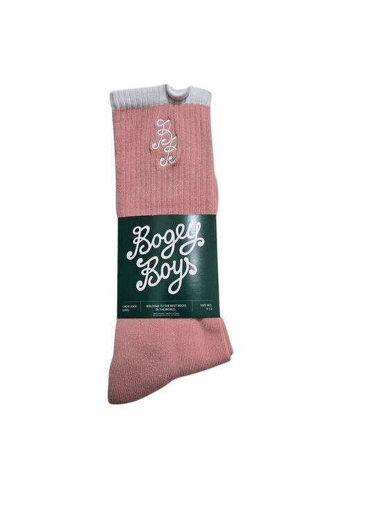 Bogey Boys Other - Bogey boys socks by macklemore mens size 9-12 m/L pastel pink long crew socks